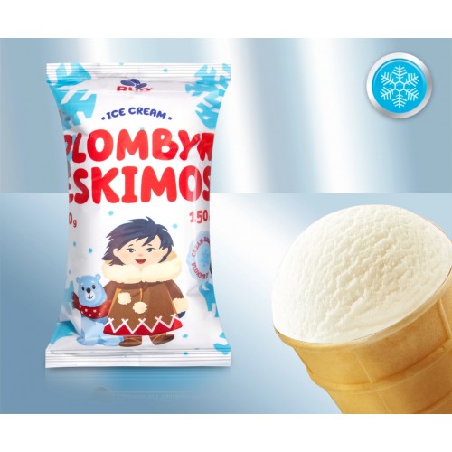 Мороженое сливочное с ванильным вкусом, в вафельном стаканчике